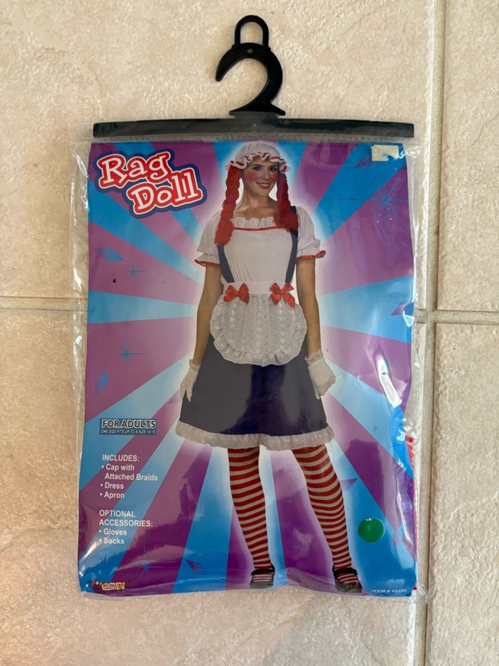 NEW Adult Rag Doll Halloween Costume - OS